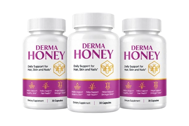DermaHoney daily skin wellness supplement